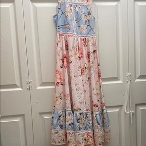 Floryday Women’s Dress in Blue and Pink Summer Dress (S) (NWT)